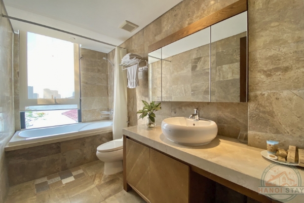 Tranquility and Space: 4-BR Apartment for Rent in Xom Chua, Tay Ho, with Nice Views 13
