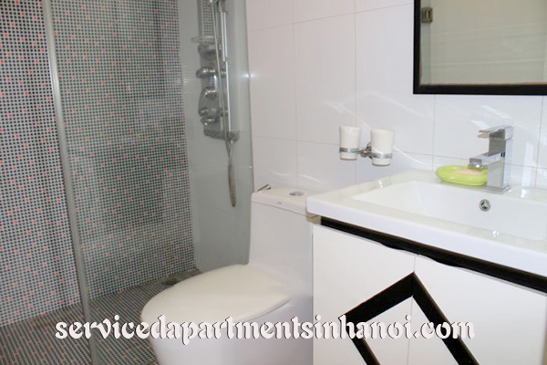 Truc Bach Lake view serviced apartment for rent, balcony, spacious living room 11