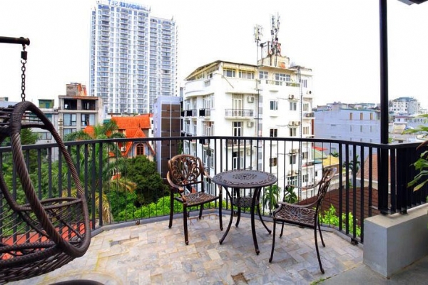  *Unique Balcony 2 Bedroom Apartment for Rent in Tay Ho Road, Tay Ho District: Sun-soaked & Well Furnished*