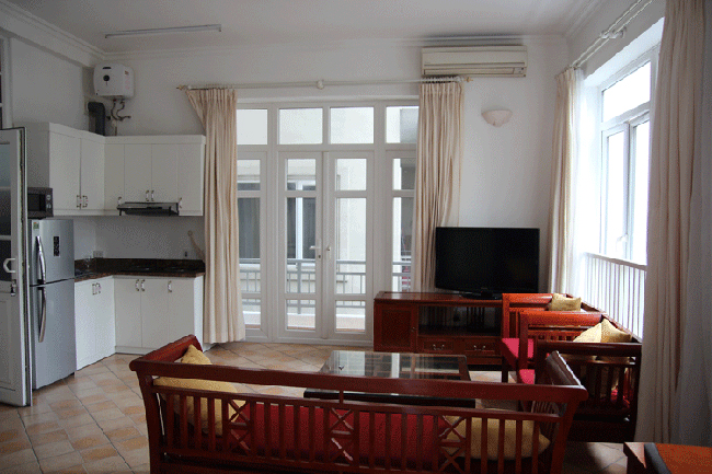Very Bright Apartment Rental in Xuan Dieu str, Tay Ho 2