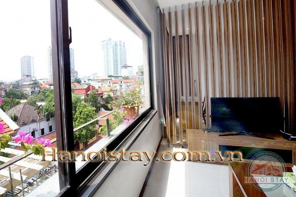Very Bright & Nice One Bedroom Apartment Rental in Dang Thai Mai street, Tay Ho 1
