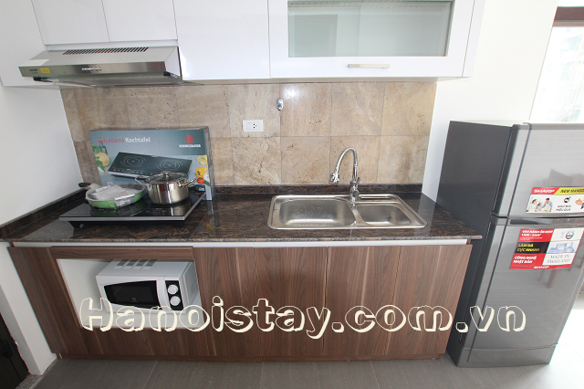 Very Bright One Bedroom Apartment Rental in Lieu Giai street, Ba dinh 2