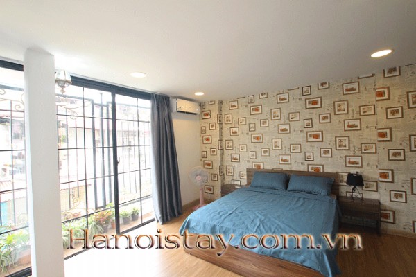 Very Bright One Bedroom Property Rental in Ngoc Khanh street, Ba Dinh 1