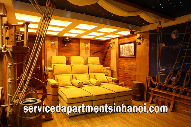 Very Modern Apartment For rent in Van Cao street, Ba Dinh, Nice Design 1