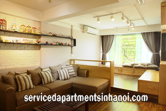 Very Modern Apartment For rent in Van Cao street, Ba Dinh, Nice Design 3