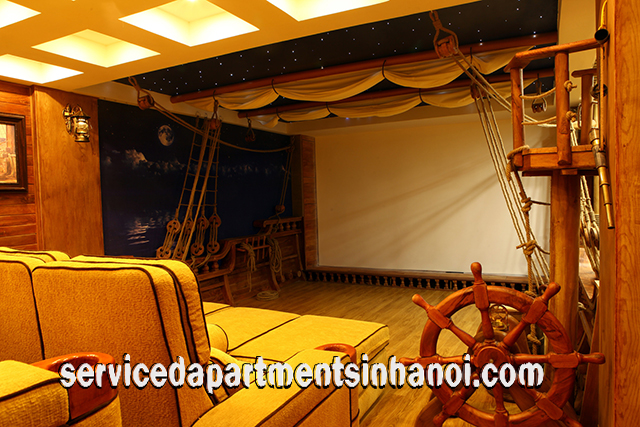 Very Modern Apartment For rent in Van Cao street, Ba Dinh, Nice Design 1