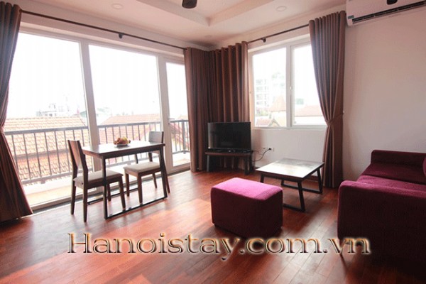 Very Modern One Bedroom Apartment Rental in To Ngoc Van street, Tay Ho, Big Balcony 1