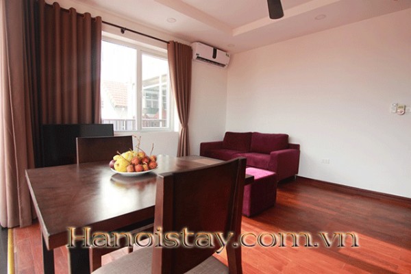 Very Modern One Bedroom Apartment Rental in To Ngoc Van street, Tay Ho, Big Balcony 2