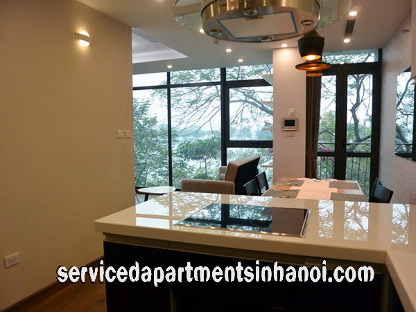 Very Modern One Bedroom Apartment Rental in Truc Bach, Ba Dinh, Beautiful Lake View 4