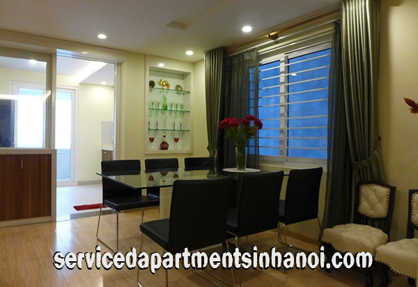 Very Modern Three Bedroom Apartment Rental in Giang Vo street, Ba Dinh 3