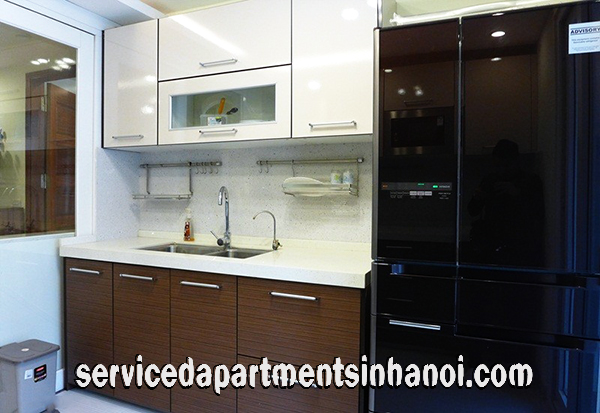 Very Modern Three Bedroom Apartment Rental in Giang Vo street, Ba Dinh 8
