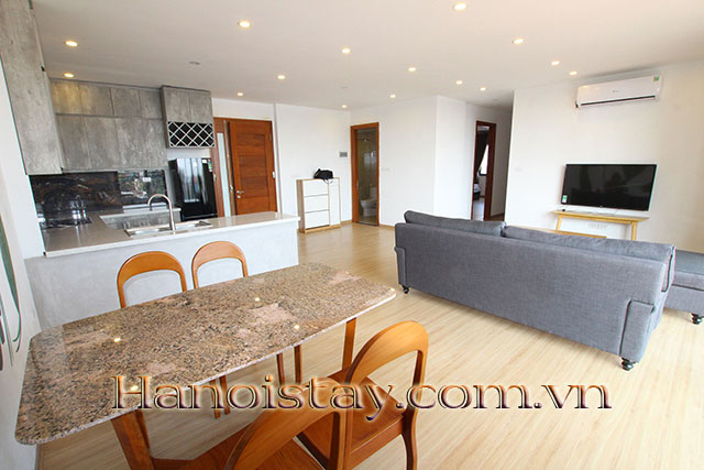 Very Modern Three Bedroom Apartment Rental Near Sunshine Riverside Tower, Tay Ho 4