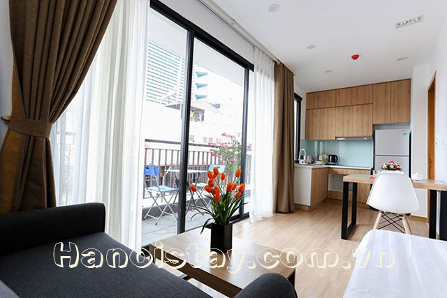 Very Nice Serviced Apartment Rental in Hoang Quoc Viet street, Hanoi 12