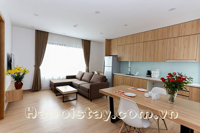 Very Nice Serviced Apartment Rental in Hoang Quoc Viet street, Hanoi 16