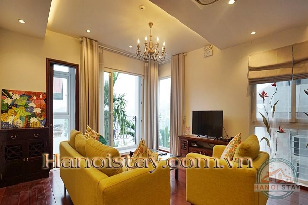 Very Nice View with Balcony Two Bedroom Apartment Rental in Au Co street, Tay Ho 3
