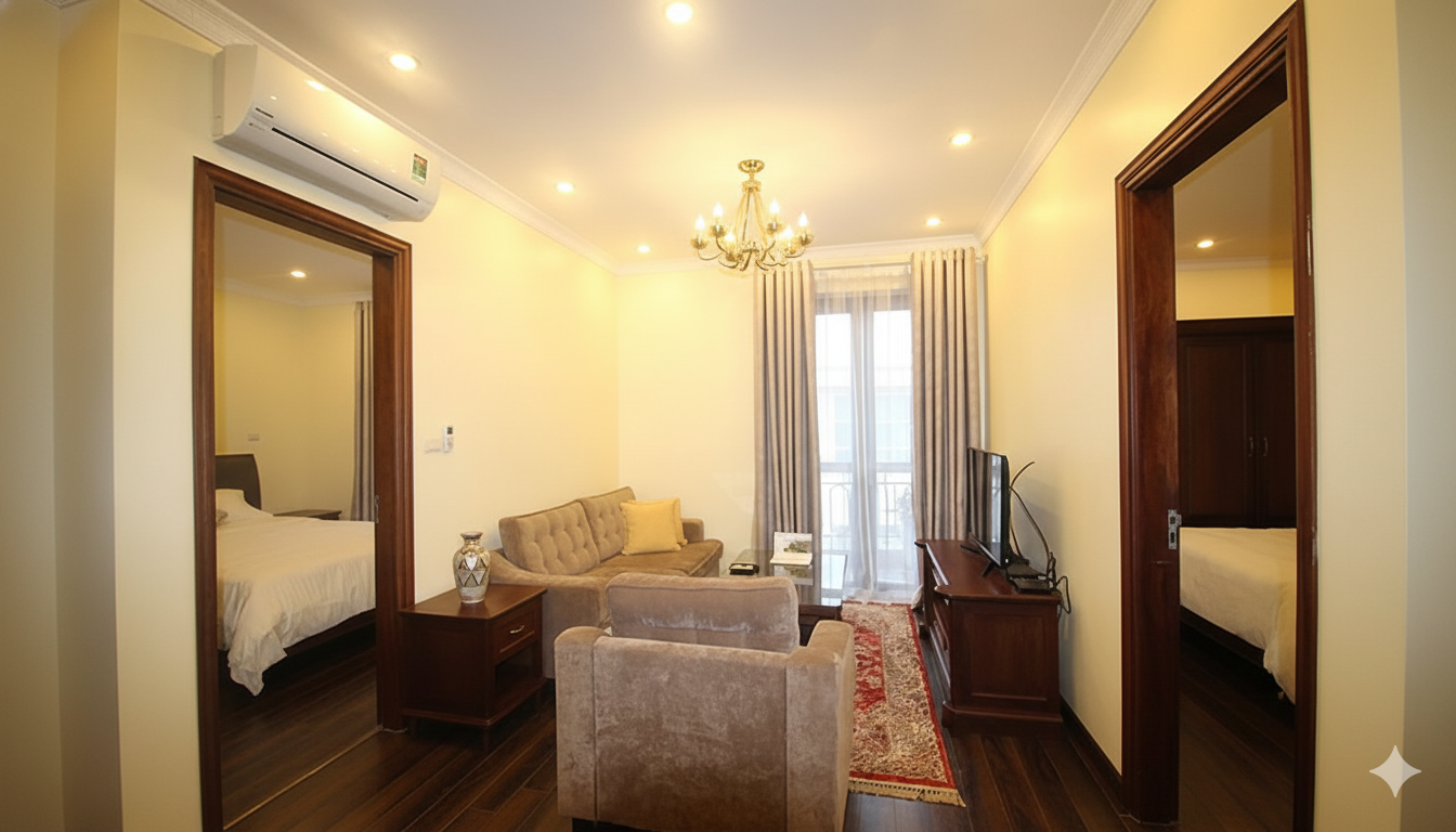WELL MAINTAINED 2 BR Apartment for Rent Near TO NGOC VAN STREET, TAY HO
