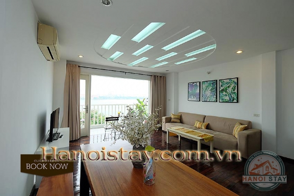 West Lake View & Big Balcony 02 bedroom Apartment Rental in Nhat Chieu street, Tay Ho 1