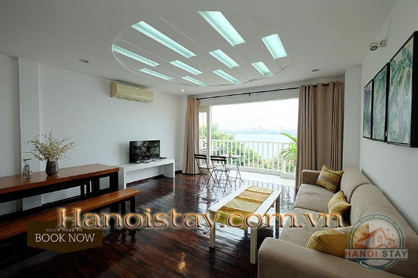 West Lake View & Big Balcony 02 bedroom Apartment Rental in Nhat Chieu street, Tay Ho 2