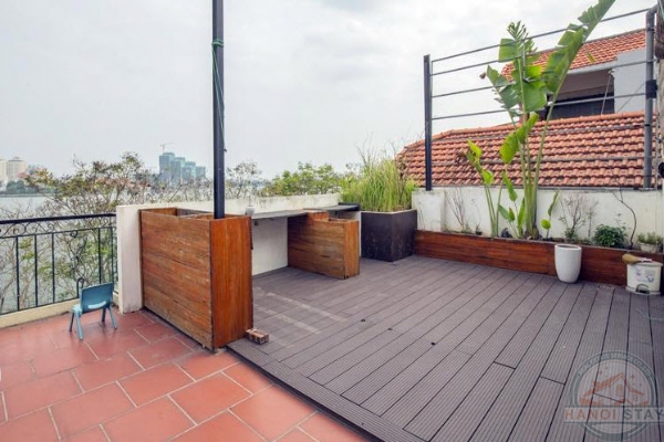 *WEST LAKE VIEW, BIG BALCONY Apartment for rent in Nhat Chieu, Tay Ho* 10