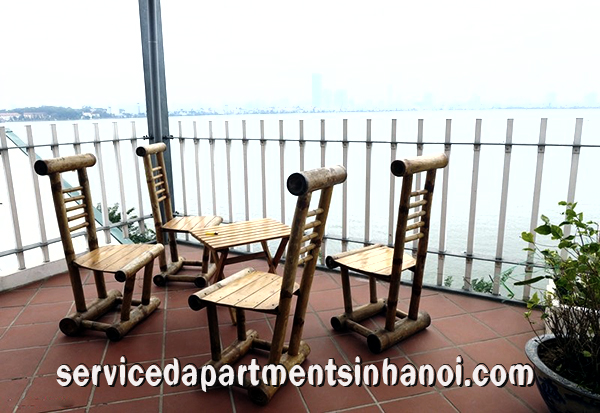 West lake view one bedroom serviced apartment on Yen Phu 2