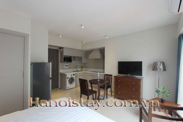 West lake view studio in Xuan Dieu str, Tay Ho, Open floor Plan 11