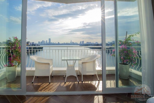 Wow! Breathtaking Lake View 4 BR Apartment for rent in Xuan Dieu Area, Tay Ho 2