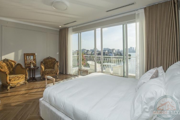 Wow! Breathtaking Lake View 4 BR Apartment for rent in Xuan Dieu Area, Tay Ho 10